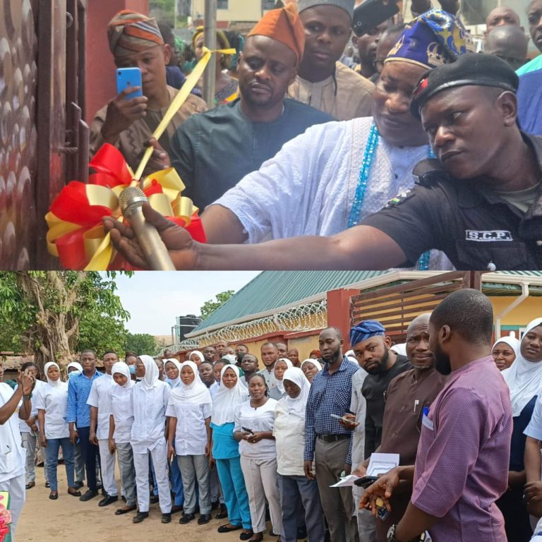 Hon. Qozeem Olayanju Commissions Elerugba Primary Health Care Centre in Igbeti, Inducts 150 Health Workers with Support of Seyi Makinde