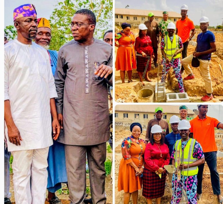 Akeem Olatunji lays foundation for the construction of ultra modern veterinary facility in Oluyole LG