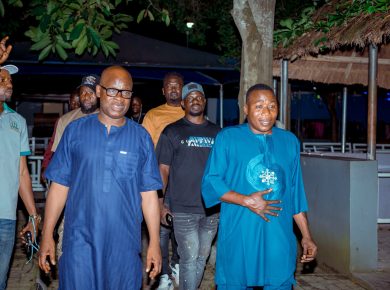 Okanlomo Oodua, Chief Jubril Dotun Sanusi Hosts Oloye Sunday Igboho, Commends Iru Ekun Security Operatives
