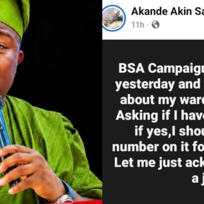 Oyo 2027: Facebook User Raises Alarm Over Alleged Solicitation Of PVC Numbers By BSA’s Campaign Team
