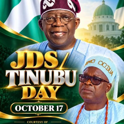 2027: JDS Targets over One Million Organic Voters as He Declares October 17 His Birthday Tinubu Day