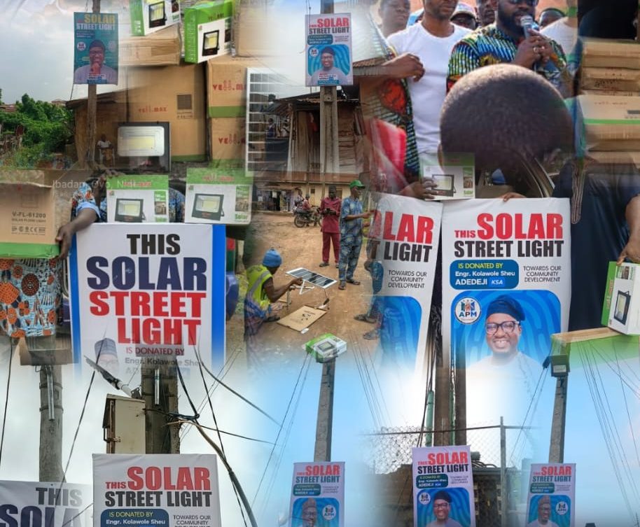 Oyo 2027: KSA Begins Solar Streetlight Installation Across 20 Wards in Ido/Ibarapa East